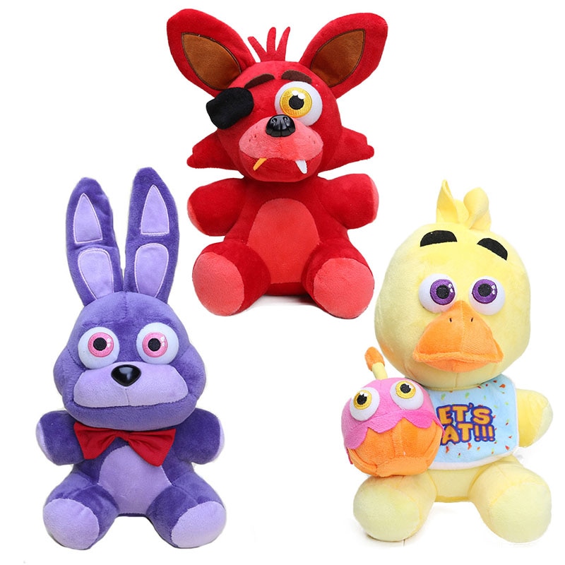 25cm FNAF Plushie Toys Soft Stuffed Animal Doll Bonnie Duck Fox Plushes for Children s Doll - FNAF Plush