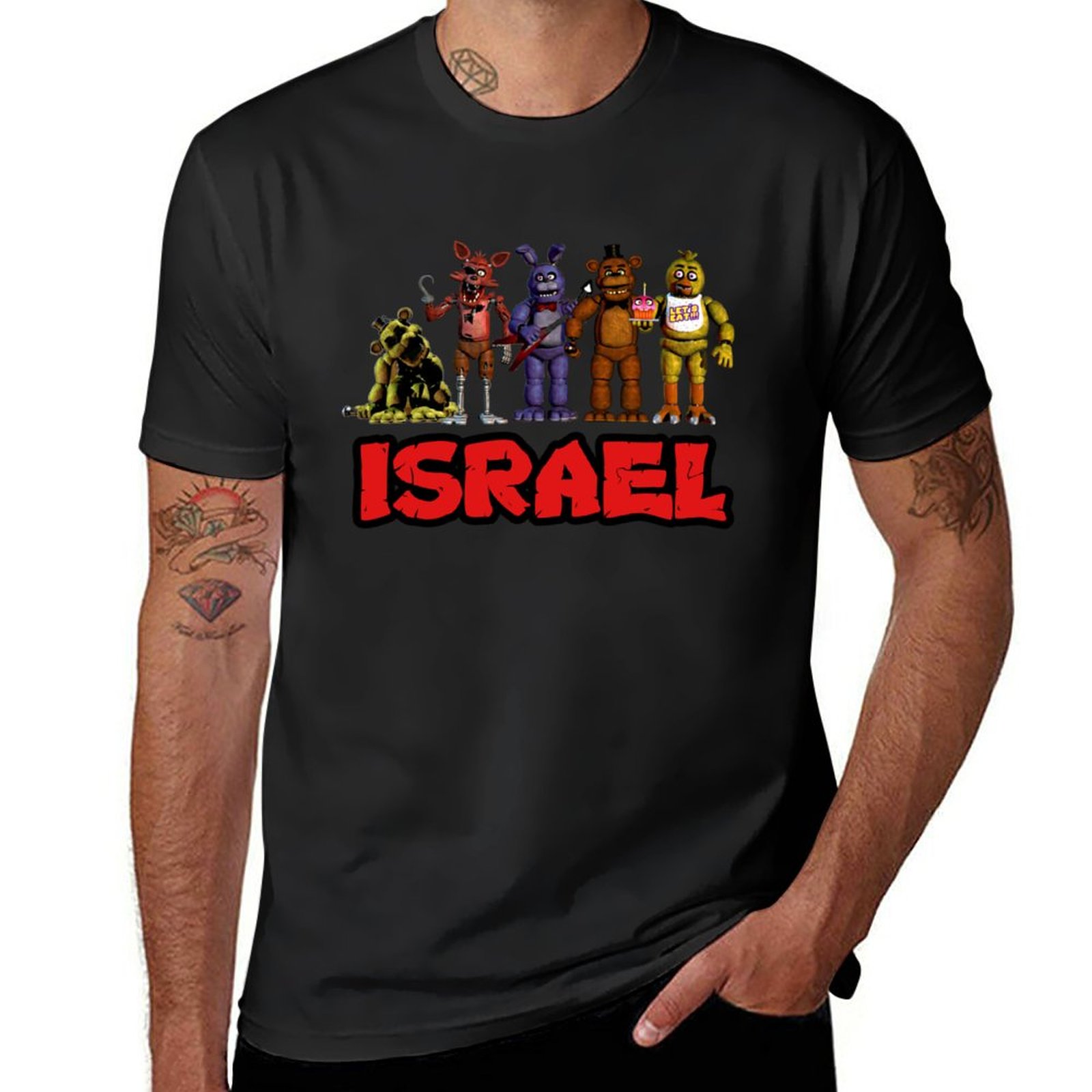 FNAF Israel T Shirt T Shirt anime clothes t shirts man big and tall t shirts - FNAF Plush