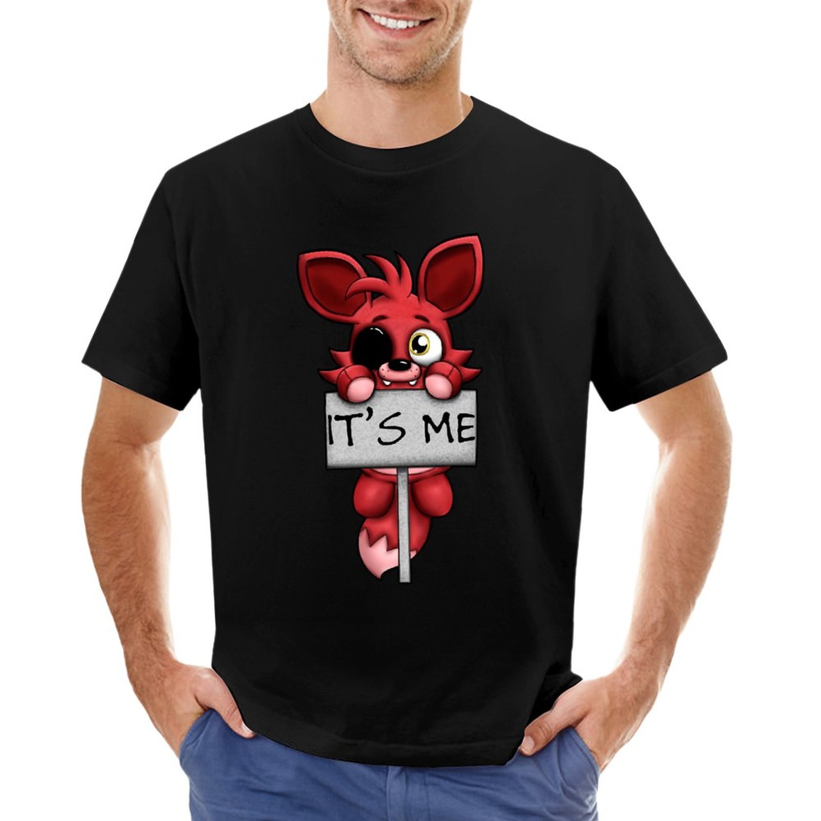 FNAF Plush Foxy T Shirt aesthetic clothes man clothes Aesthetic clothing Men s long sleeve t - FNAF Plush