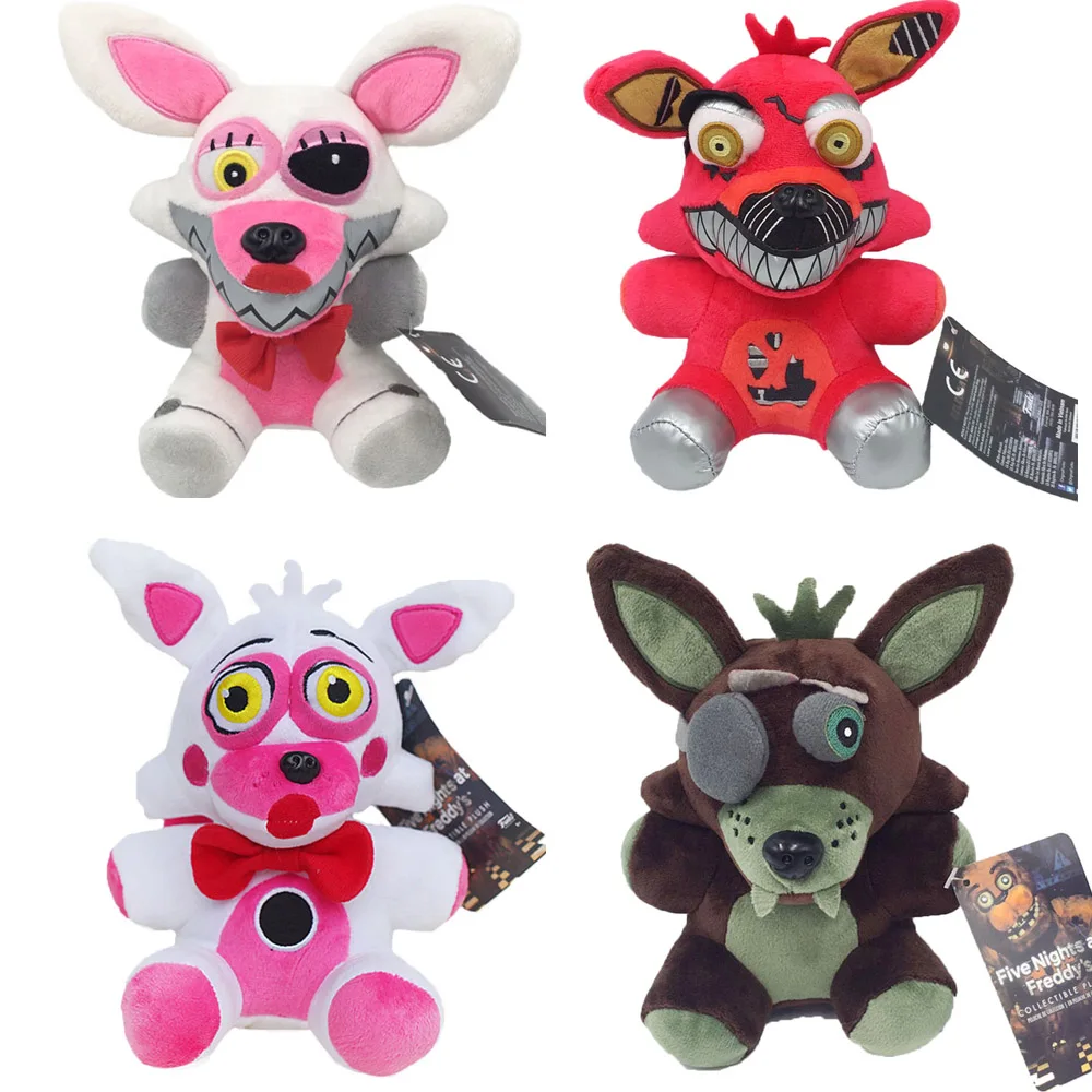 18CM FNAF Plush Toys Doll Kawaii Freddys Animal Foxy Bonnie Bear Chica Stuffed Plush Toy Animal 4 - FNAF Plush