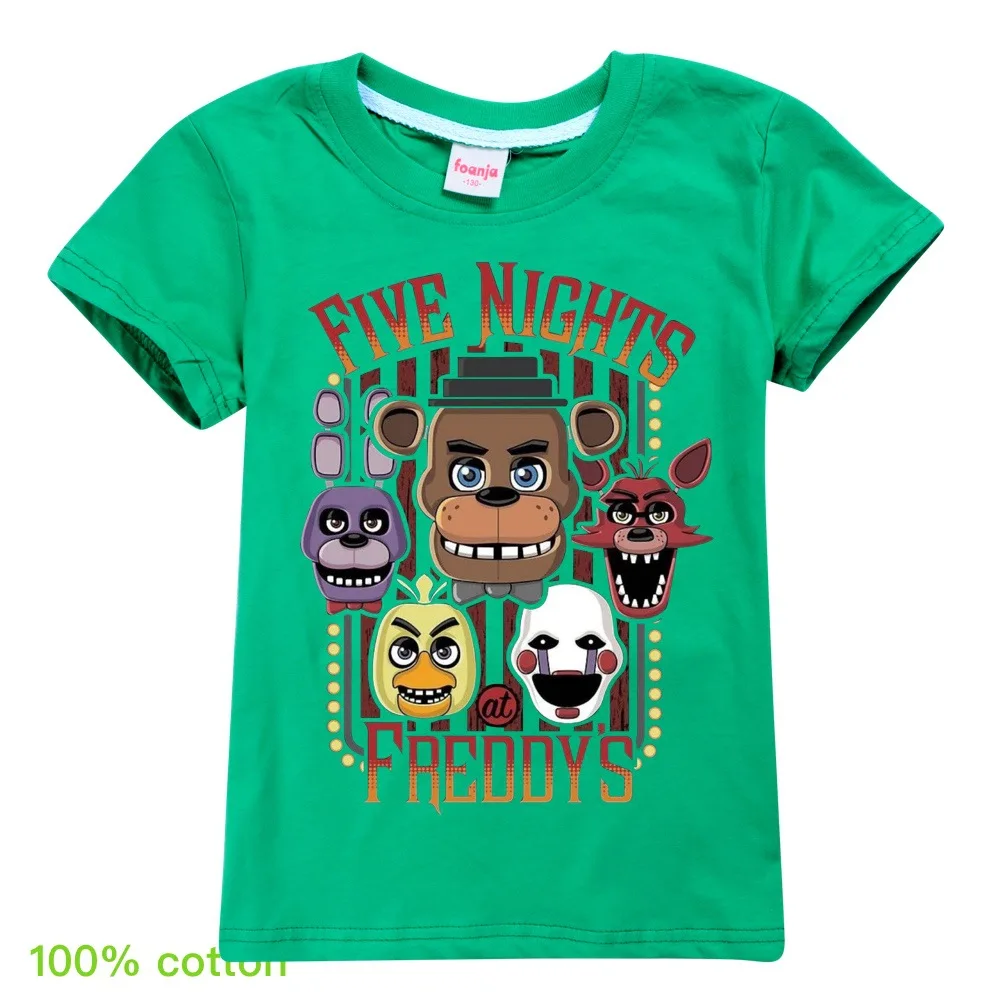 2021 FNAF Boys T shirt Kids Clothes Five Night at Freddys Baby Girls T shirt Fashion 1 - FNAF Plush