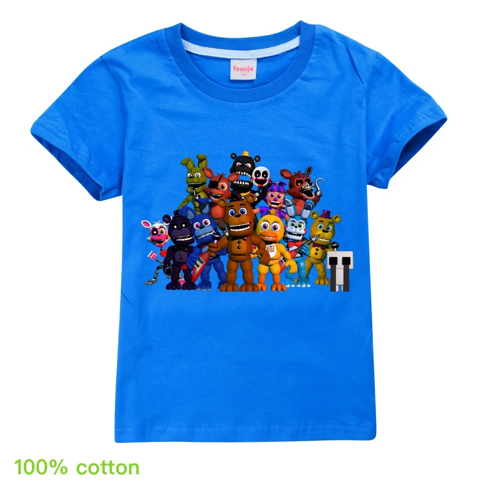 2021 FNAF Boys T shirt Kids Clothes Five Night at Freddys Baby Girls T shirt Fashion 3 - FNAF Plush