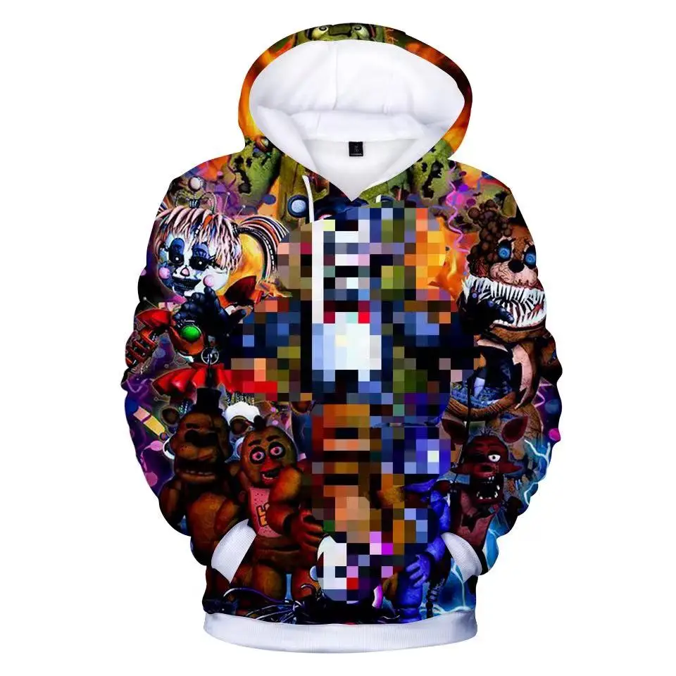 2022 New Autumn 3D Print Sweatshirt For Boys School Hoodies For FNAF Costume For Teens Sport - FNAF Plush