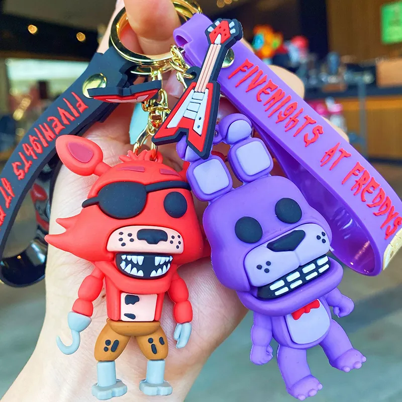 FNAF Keychain Sundrop Moondrop Figures Freddy Bonnie Chica Action Figure Key Chain Collection Funtime Foxy Pendants 1 - FNAF Plush