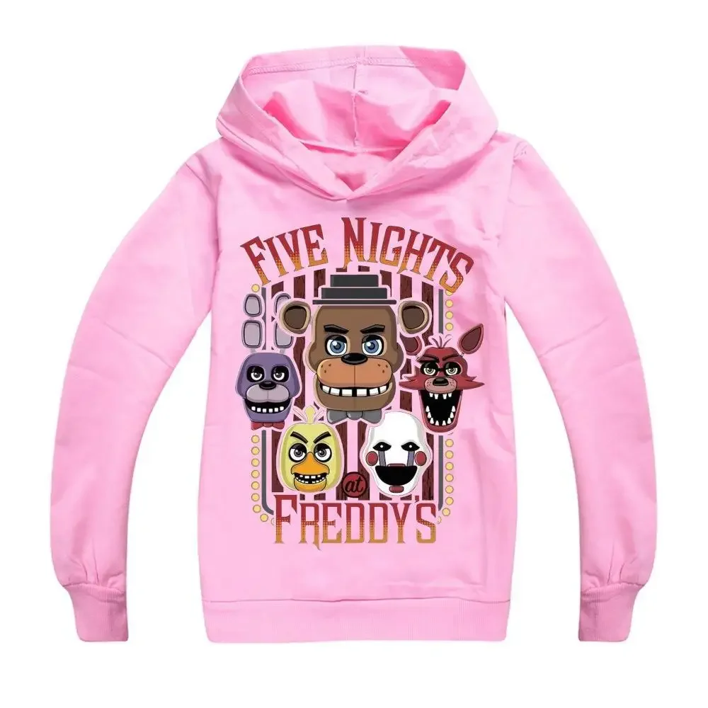 FNAF Kids Hoodie 2023 Five Night at Freddys Fashion New Print Baby Girls Boys Costume Casual 1 - FNAF Plush