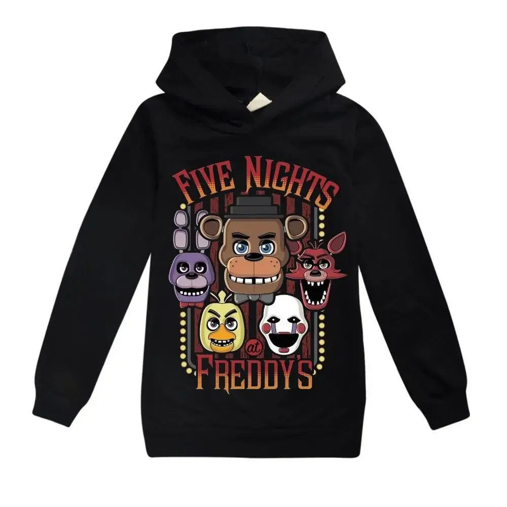 FNAF Kids Hoodie 2023 Five Night at Freddys Fashion New Print Baby Girls Boys Costume Casual 2 - FNAF Plush