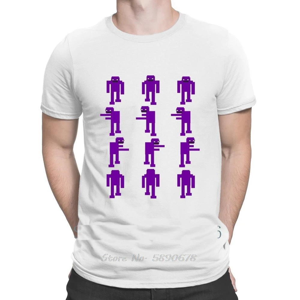 Fnaf Purple Guy Sprites T Shirt Over Size 6xl Leisure Famous Spring Formal Tee Shirt New 1 - FNAF Plush