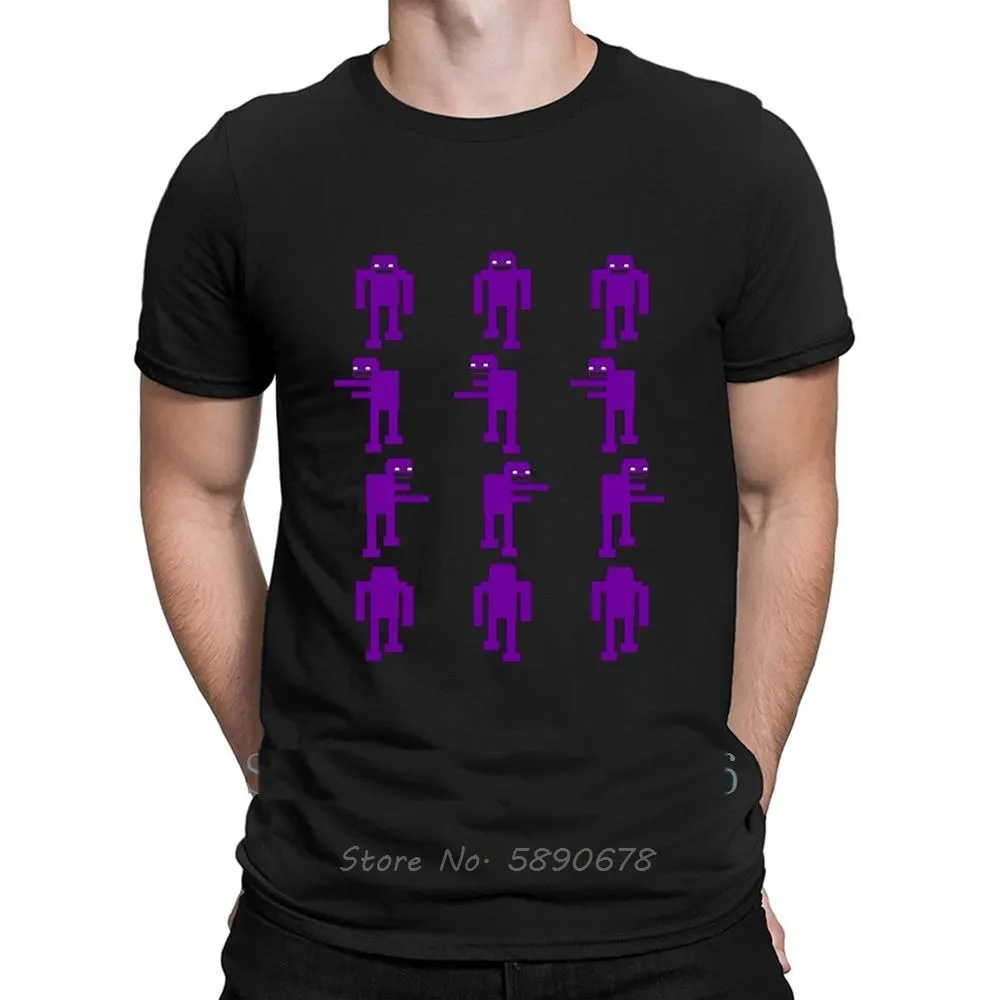 Fnaf Purple Guy Sprites T Shirt Over Size 6xl Leisure Famous Spring Formal Tee Shirt New - FNAF Plush