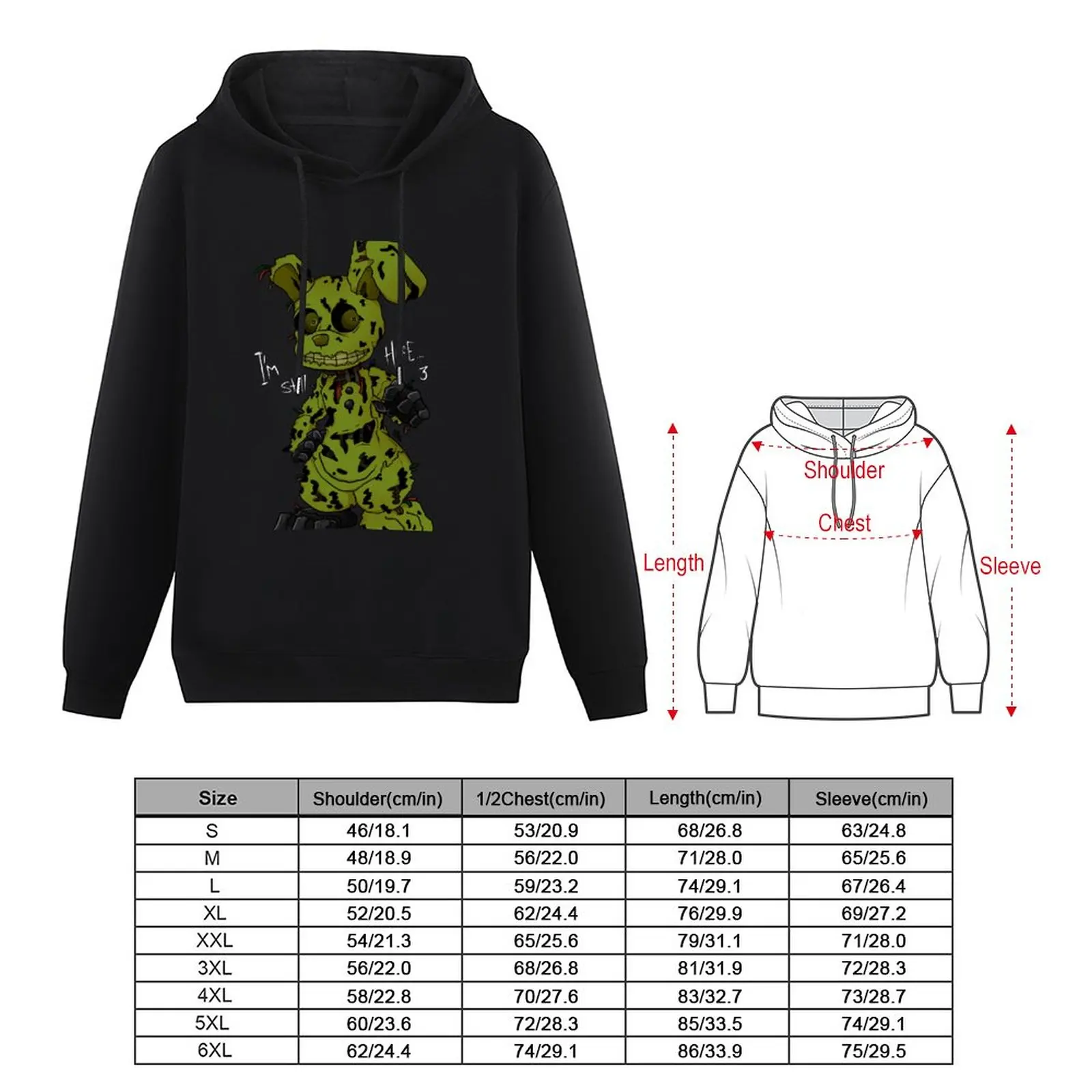 New FNAF 3 Springtrap Pullover Hoodie streetwear men essentials men s autumn clothes new features of 1 - FNAF Plush